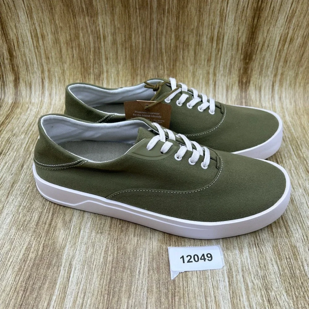 OluKai Tradewind Men's Size 9 Desert Moss Casual Lace Up Sneakers Shoes NEW
